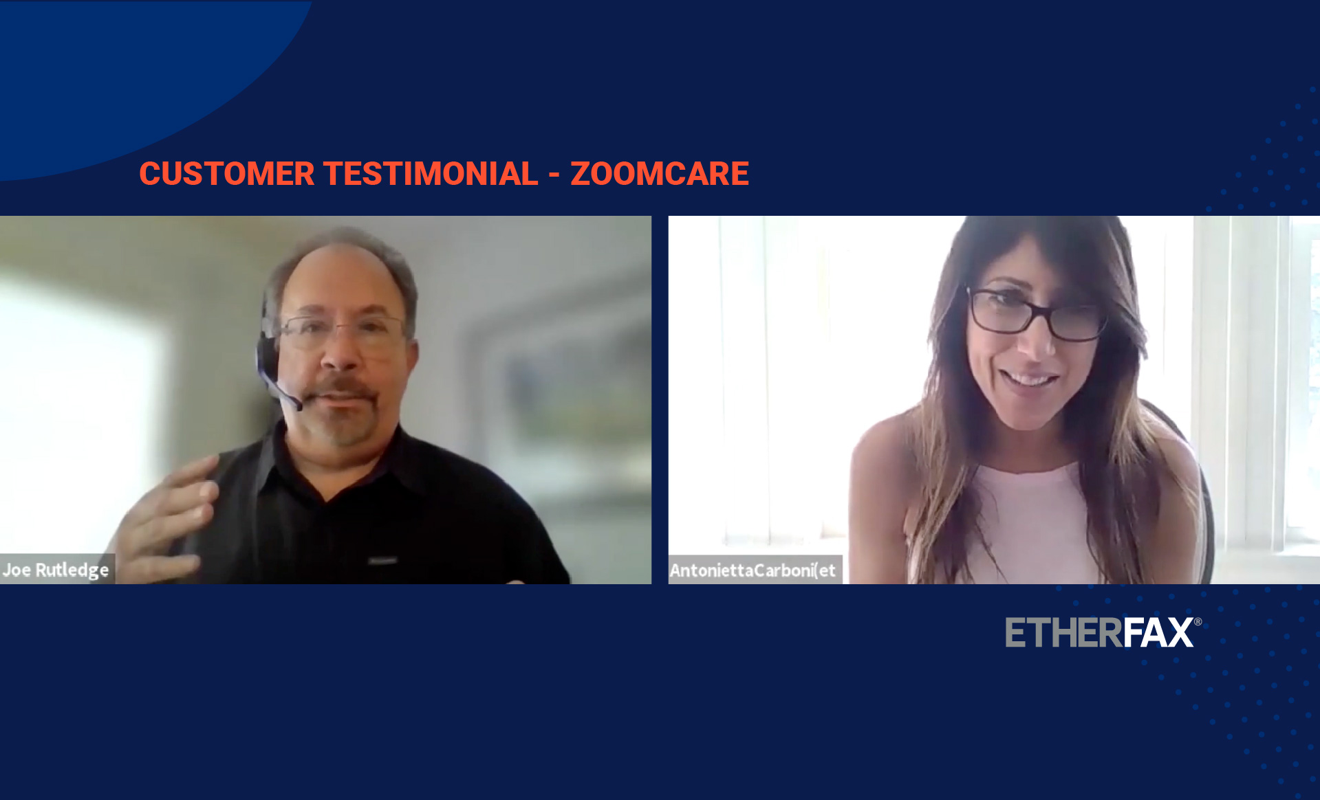 Customer Testimonial ZoomCare Shares its Experience with etherFAX