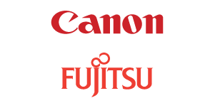 Canon and Fujitsu Logos